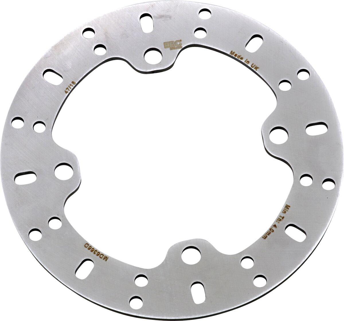 Ebc Silver Md6366d - Md Series Brake Disc For Can Am Commander 1000 Efi 2011-2015 Rear Left