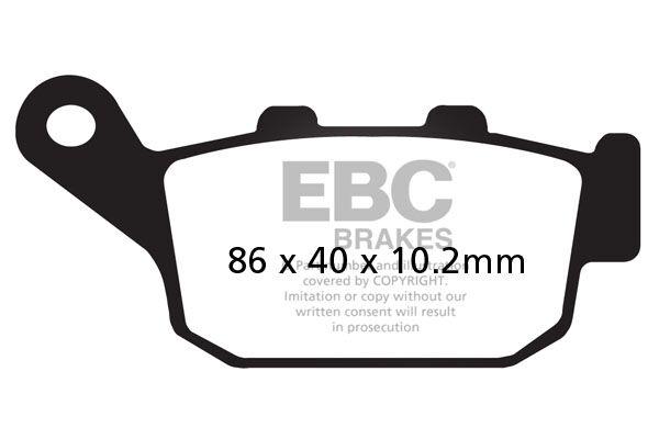SFA140 - EBC SFA Series Organic Scooter Brake Pads For Honda FES 125 Pantheon 2003-2006 Rear