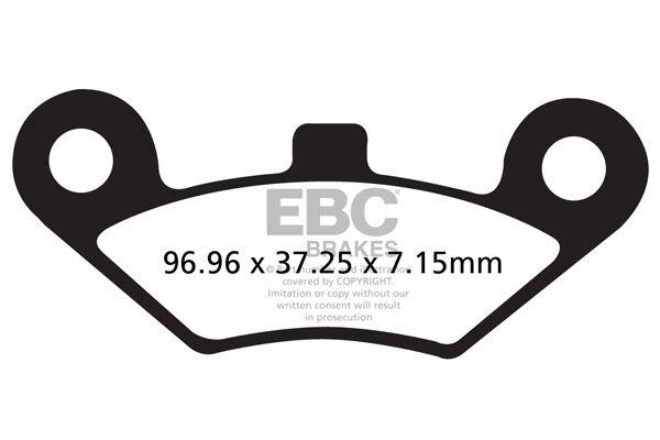 FA453R - EBC R Series Heavy Duty Sintered Brake Pads For CF Moto CF 500 5C EFI Long 4X4 X-Lander X5 2011-2013 Front