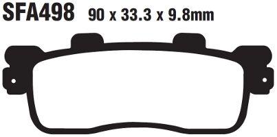 SFA498 - EBC SFA Series Organic Brake Pads For Kymco Downtown 125 I 2010-2014 Rear