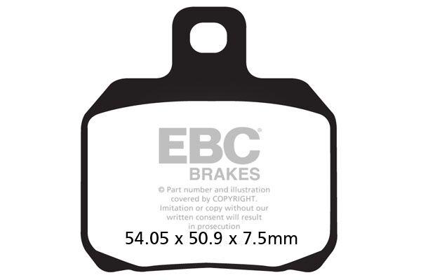 SFA266HH - EBC SFA-HH Series Sintered Scooter Brake Pads For Piaggio Beverly 400 I.E. Tourer 2008-2009 Fit Front Or Rear