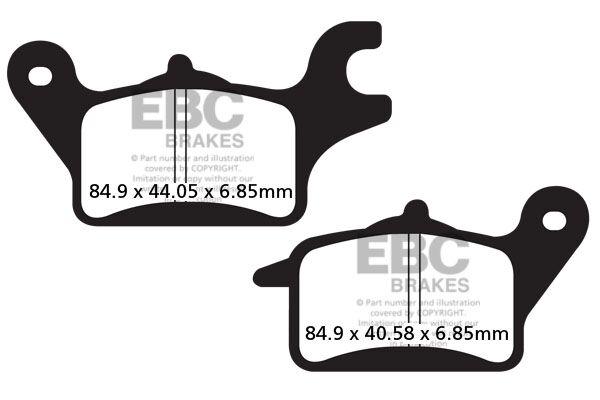 SFA625 - EBC SFA Series Organic Scooter Brake Pads For Honda AFS 110 Wave 2012-2016 Front