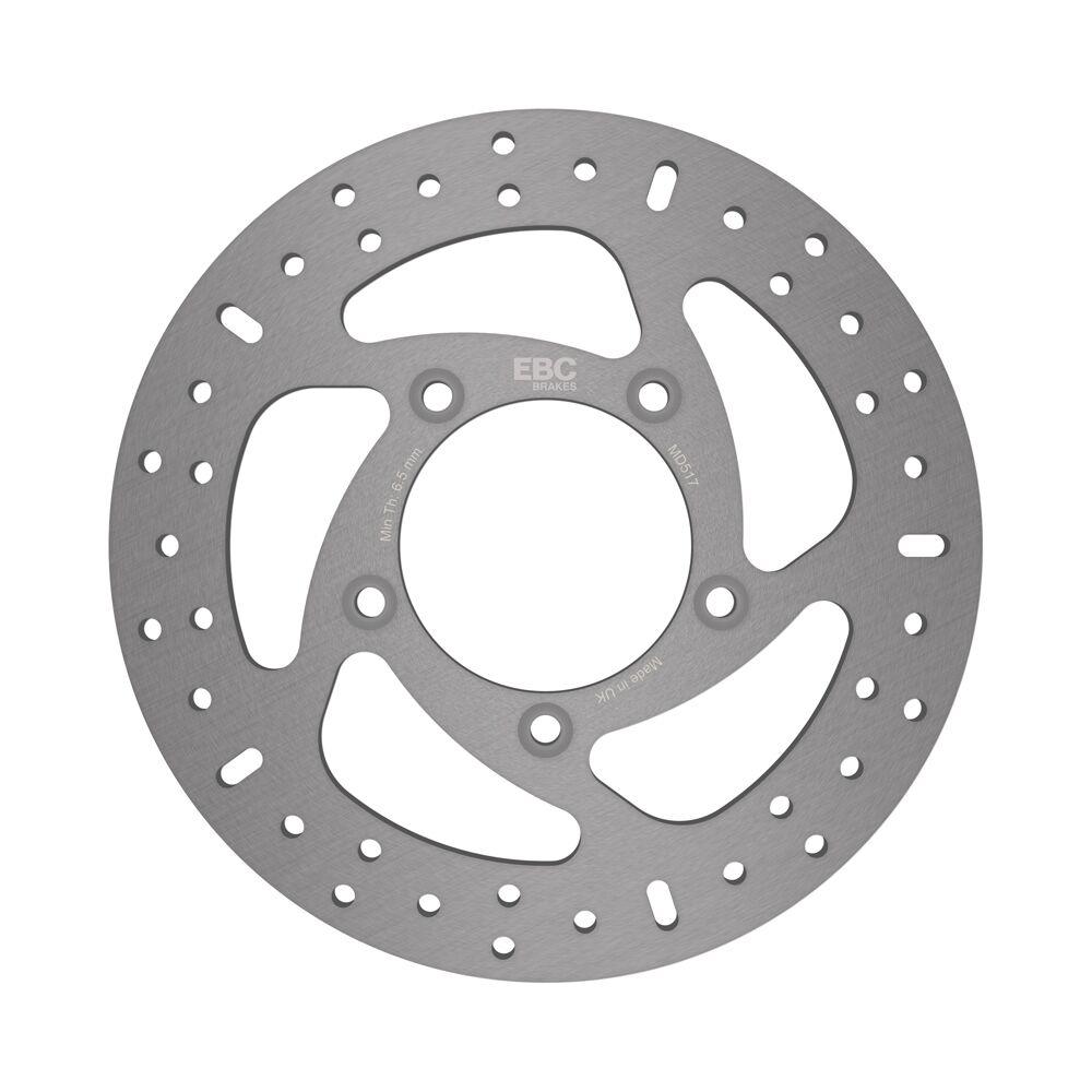 Ebc Gold/Stainless Steel/Zinc Md517 - Round Hpsr Solid Brake Disc For Harley Davidson Vrsca 1130 V-Rod 2006 Rear