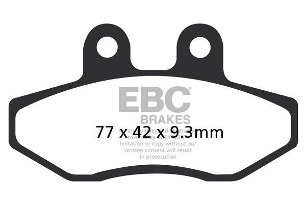 SFAC393 - EBC SFAC Carbon Series Scooter Brake Pads For MBK Flame X 125 2007-2012 Front