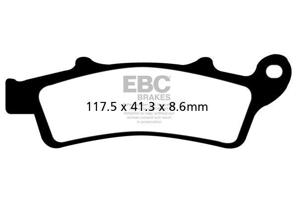 SFAC324 - EBC SFAC Carbon Series Scooter Brake Pads For Kymco Agility 300 ABS 2020 Front