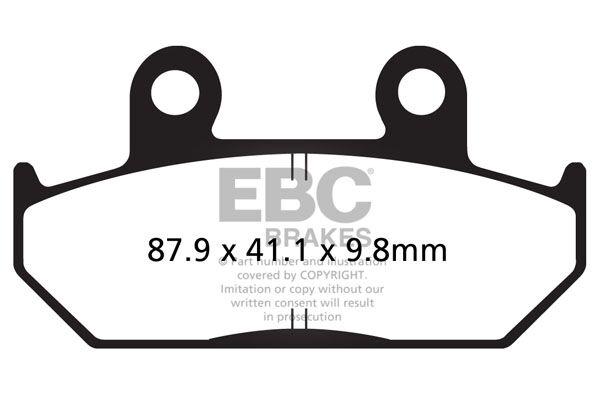 FA124/2V - EBC Vee Semi-Sintered Brake Pads For Honda GL 1500 Goldwing 1988-1990 Front