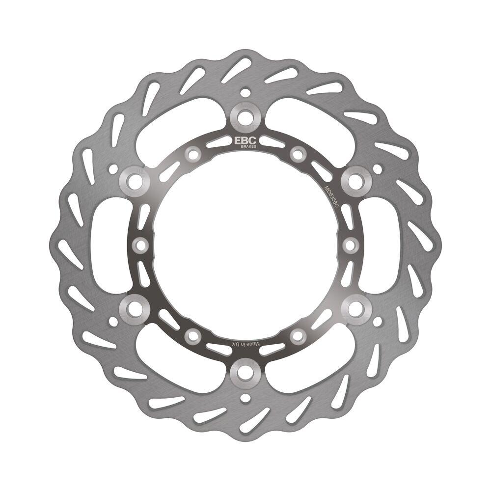 Ebc Silver/Stainless Steel Md6356c - Supercross Contour Wave Brake Disc For Yamaha Wrf250 2001-2016 Front