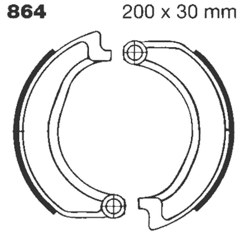 864 - EBC Standard Brake Shoes For BMW R 50 /5 1969-1973 Front