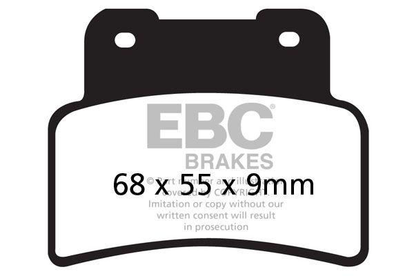 SFA432HH - EBC SFA-HH Series Sintered Scooter Brake Pads For Kymco Xciting 400 I 2014-2020 Front