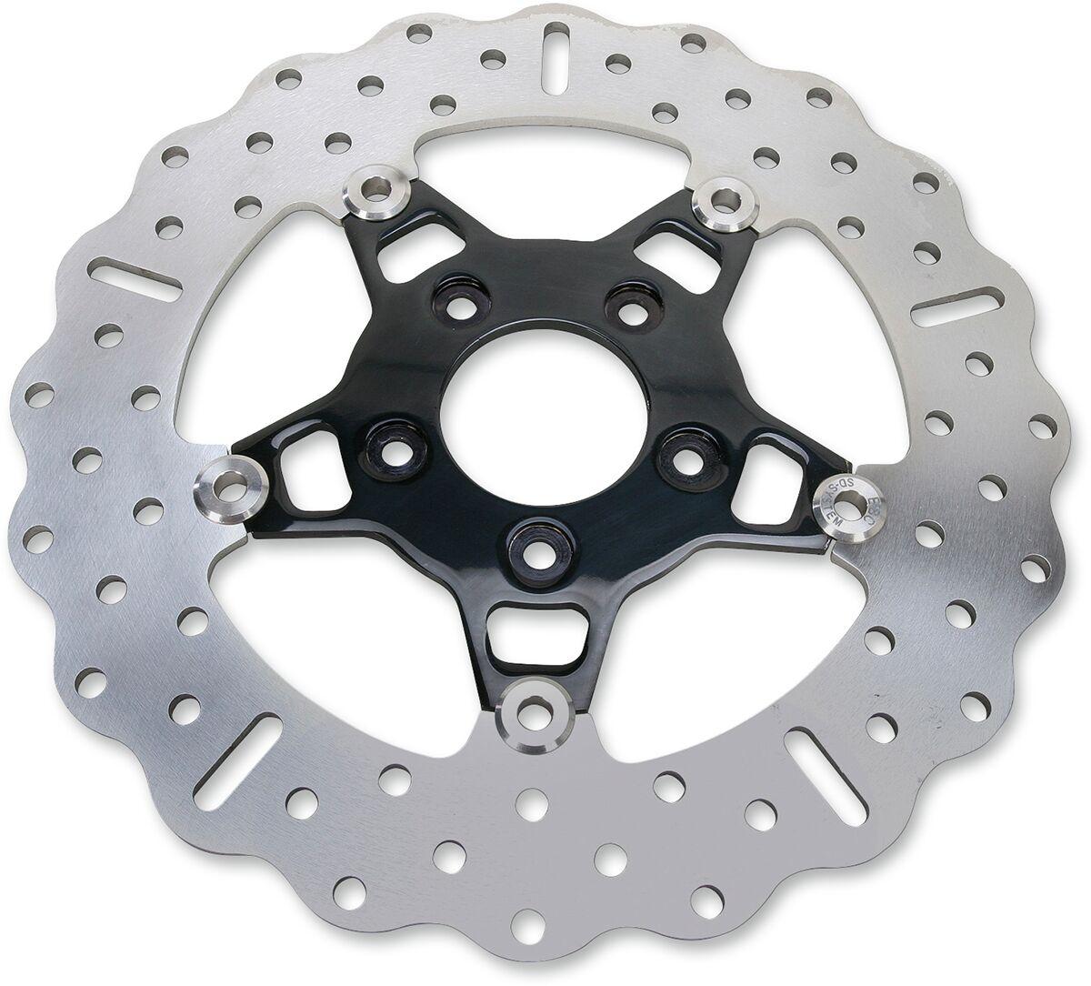 Ebc Black/Polished Fsd012cblk - Fsd Series Stainless Steel Brake Disc For Harley Davidson Flhr 1450 2000-2003 Front
