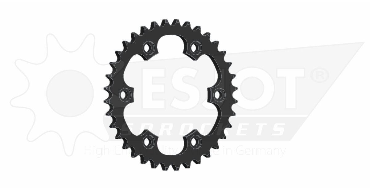 50-35066-36 - Esjot Standard 530 Sprocket For Royal Enfield Classic 500 EFI 2017-2019 Rear Black 36T