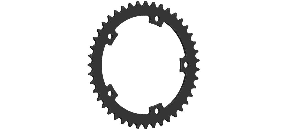 50-32223-43 - Esjot Standard 520 Sprocket For Zontes 350 R1 ABS 2022-2023 Rear Black 43T