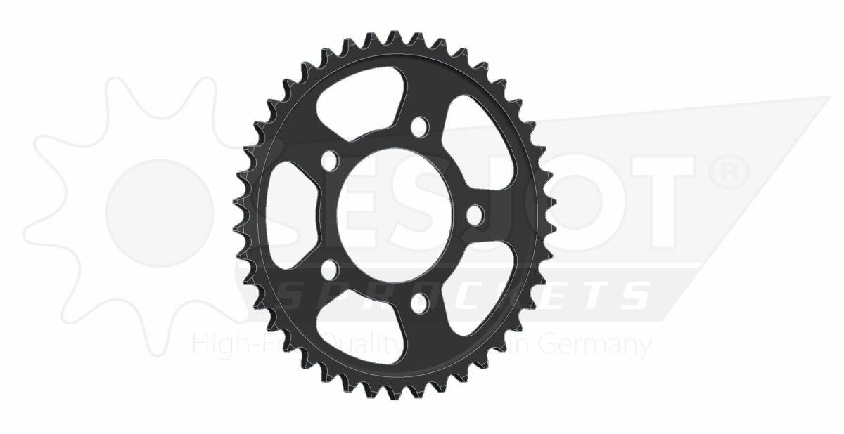 50-29053-42 - Esjot Standard 525 Sprocket For Honda CRF1000L 2016 Rear Black 42T