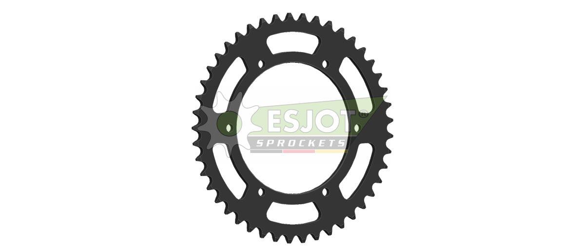 50-32187-45 - Esjot Standard 520 Sprocket For Kawasaki KLX230 2021-2023 Rear Black 45T