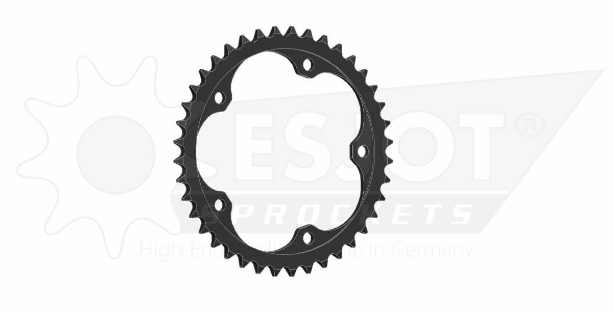 50-29057-40 - Esjot Standard 525 Sprocket For Mv Agusta Brutale 800 R ABS 2023-2025 Rear Black 40T