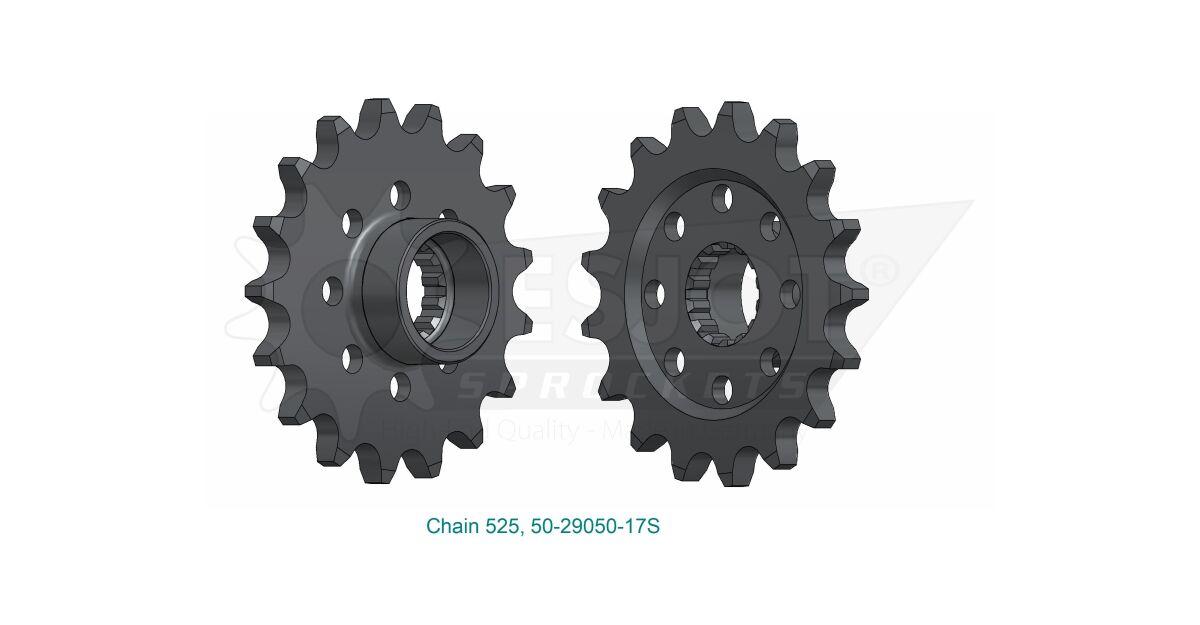 50-29050-17S - Esjot Sport 525 Sprocket For Mv Agusta Brutale 800 R ABS 2023-2025 Front 17T