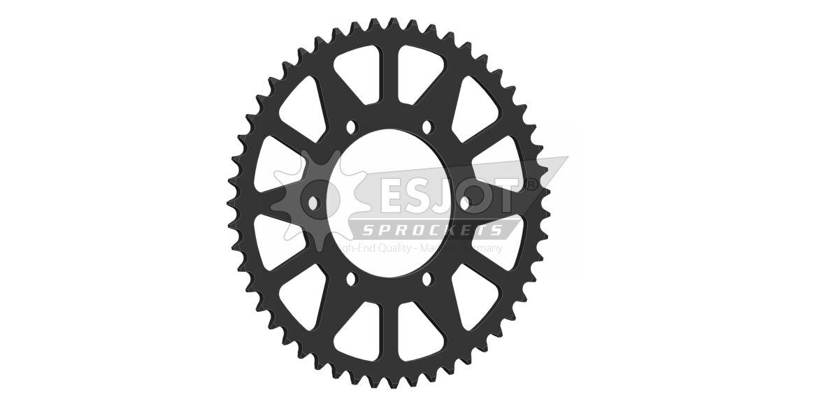 50-32242-51 - Esjot Standard 520 Sprocket For Triumph Daytona 660 ABS 2024-2025 Rear Black 51T
