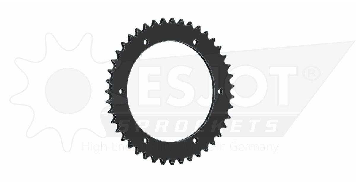 50-29027-43 - Esjot Standard 525 Sprocket For Aprilia RST 1000 2001-2003 Rear Black 43T