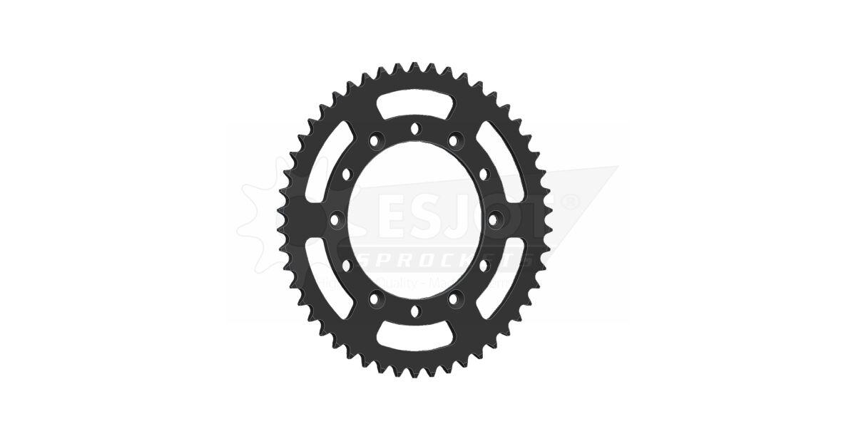 Esjot Black 50-32001-50 - Standard 520 Sprocket For Yamaha Ttr230 2005-2026 Rear 50T