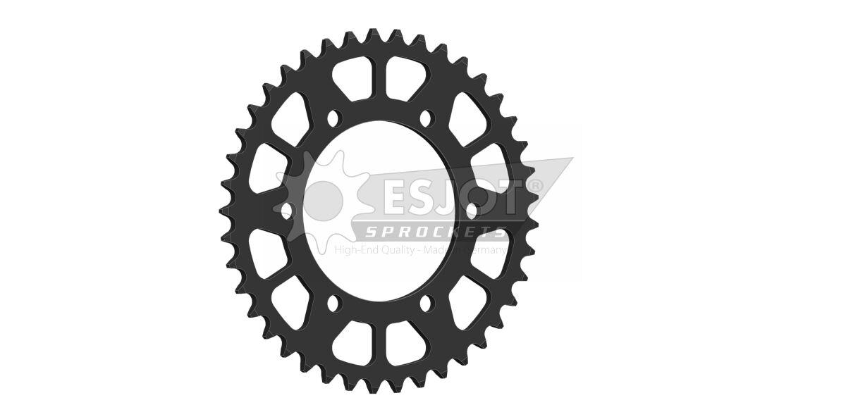 Esjot Black 50-32242-41 - Standard 520 Sprocket For Triumph Bonneville 900 T100 Abs 2017-2023 Rear 41T