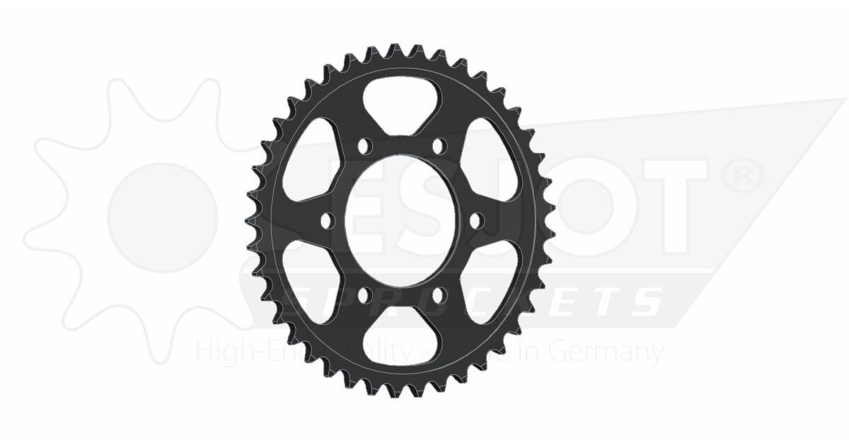 50-29018-41 - Esjot Standard 525 Sprocket For Kawasaki KLZ 1000 ABS 2012-2024 Rear Black 41T
