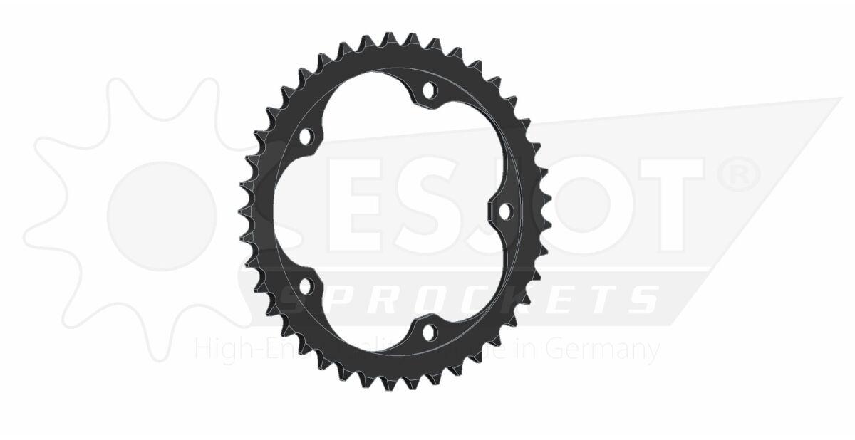 50-29057-41 - Esjot Standard 525 Sprocket For Mv Agusta Brutale 1000 RR ABS 2020-2022 Rear Black 41T