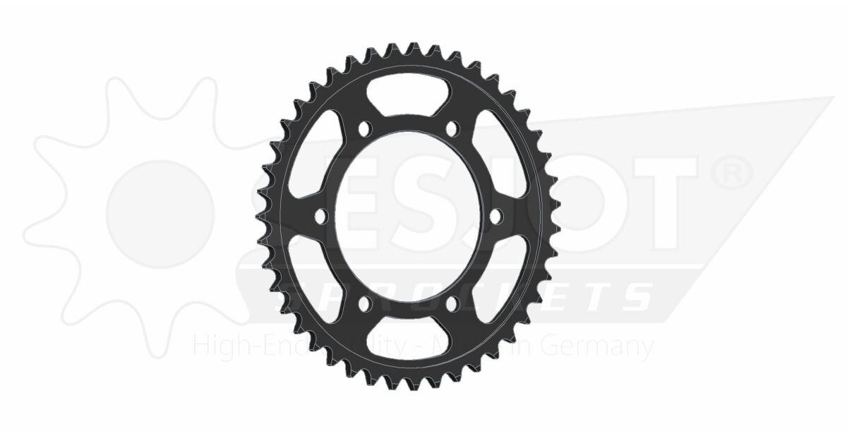 50-29037-43 - Esjot Standard 525 Sprocket For Yamaha FJ-09 850 ABS Rear Black 43T