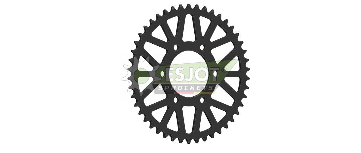 50-32009-46 - Esjot Standard 520 Sprocket For CF Moto CL-X 700 ABS 2020-2024 Rear Black 46T