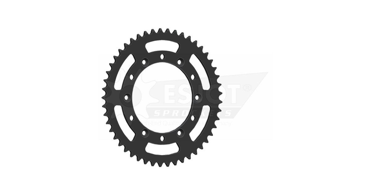 Esjot Black 50-32001-49 - Standard 520 Sprocket For Yamaha Ttr230 2005-2026 Rear 49T