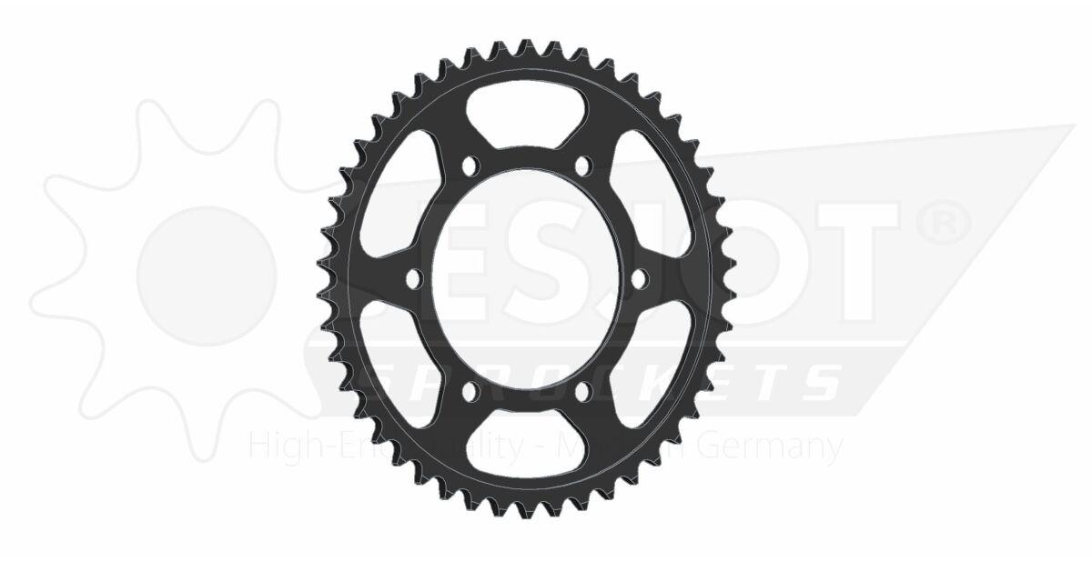 50-29037-46 - Esjot Standard 525 Sprocket For Yamaha FJ-09 850 ABS Rear Black 46T