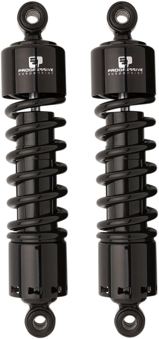 412-4037B - Progressive Suspension 412 Series Shocks For Harley Davidson FLD 1690 2012-2013 279.40 mm (11.00") - Black