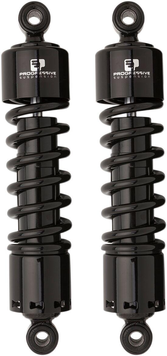 412-4045B - Progressive Suspension 412 Series Shocks For Harley Davidson FLD 1690 2012-2013 279.40mm (11.00") - Black