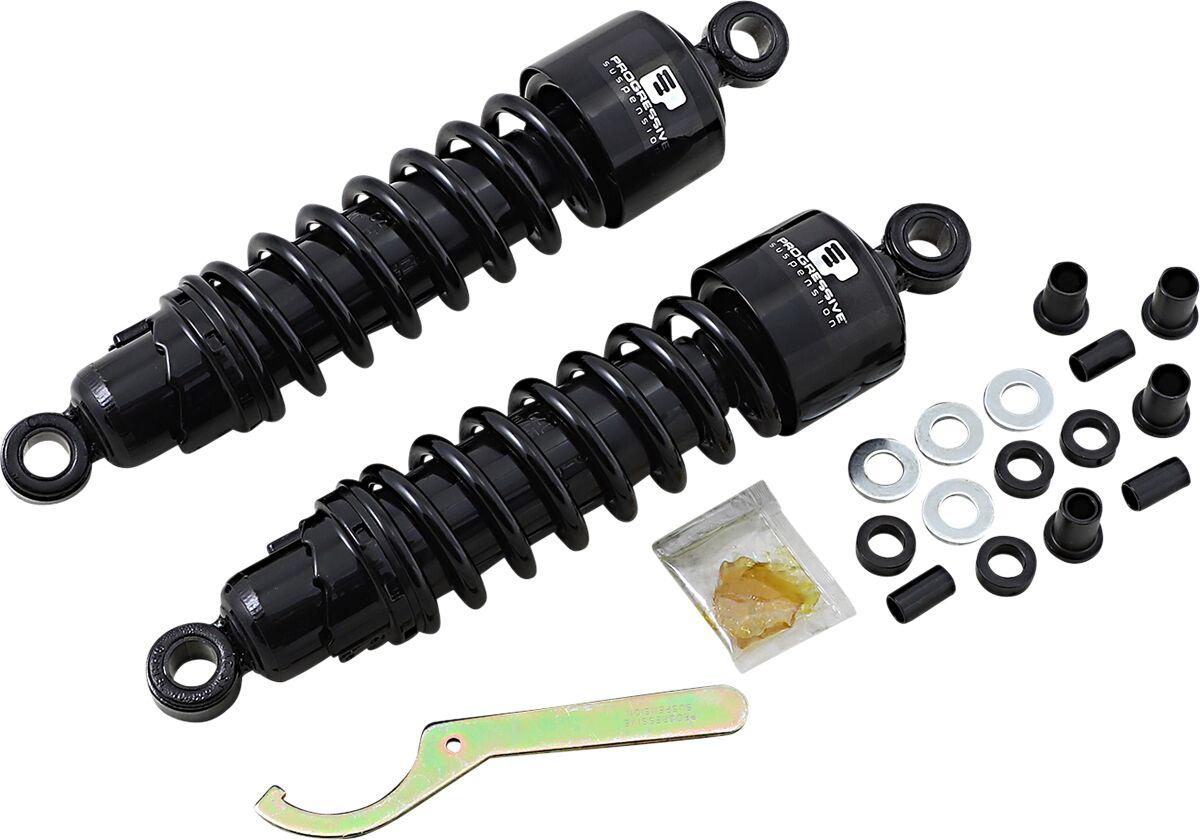 412-4079B - Progressive Suspension 412 Series Shocks For Harley Davidson FLH 1868 ABS 2021 305mm (12.00") - Black