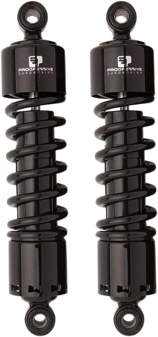 412-4044B - Progressive Suspension 412 Series Shocks For Harley Davidson FLD 1690 ABS 2015-2016 305.00 mm (12.00") - Black