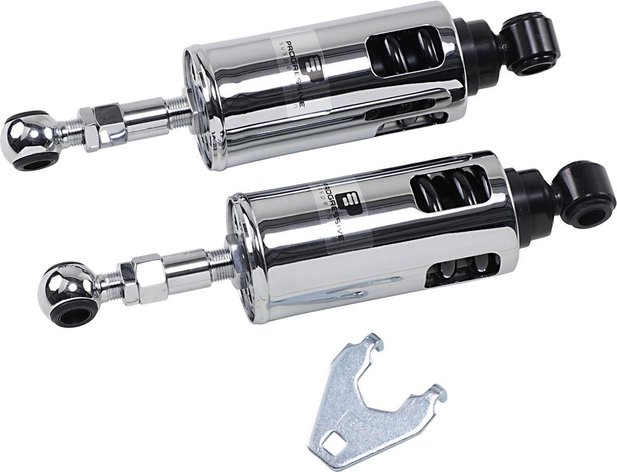 422-4001C - Progressive Suspension 422 Series Shocks For Harley Davidson FLST 1340 1989-1990 - Chrome