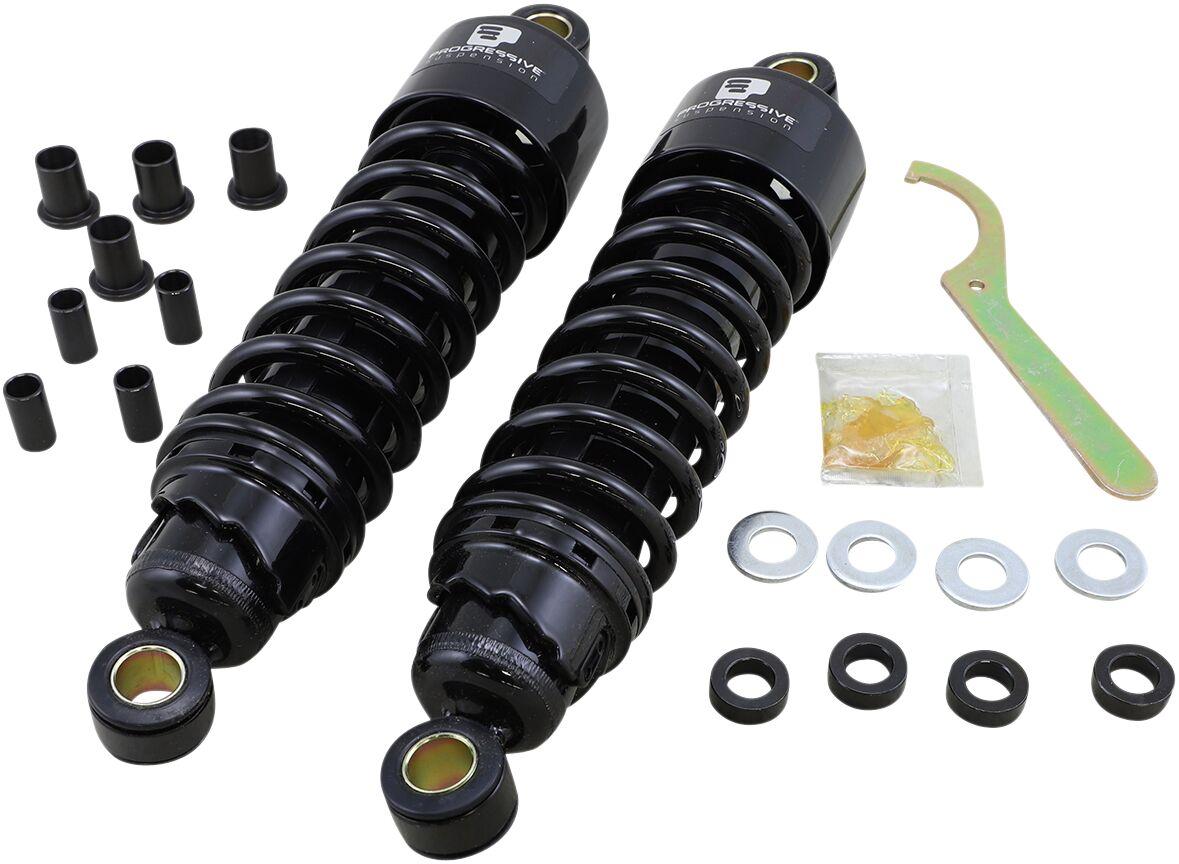412-4074B - Progressive Suspension 412 Series Shocks For Harley Davidson FLH 1868 ABS 2021 292.00 mm (11.50") - Black