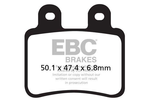 SFA350HH - EBC SFA-HH Series Sintered Scooter Brake Pads For Derbi Boulevard 125 2003-2007 Front