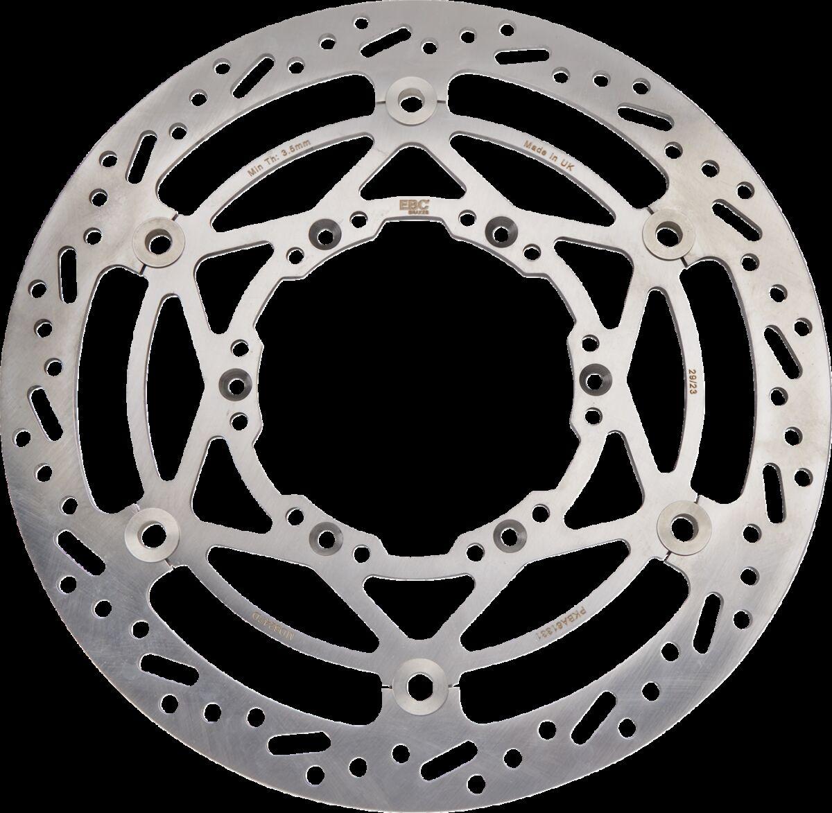 Ebc Silver Md6247d - Round D-Series Floating Brake Disc For Suzuki Drz400sm 2005-2008 Front
