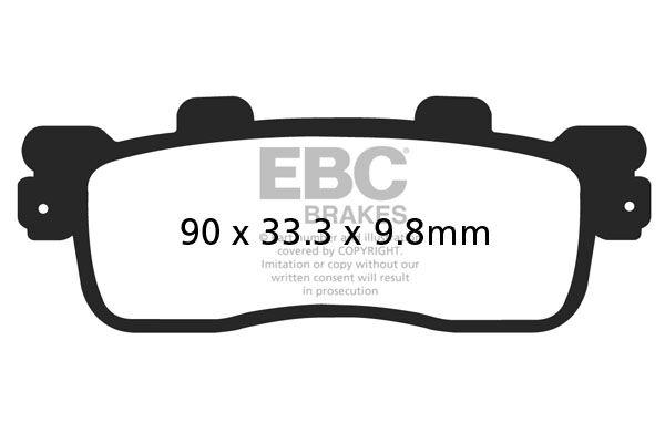SFAC498 - EBC SFAC Carbon Series Scooter Brake Pads For Kymco Downtown 125 I 2010-2014 Rear