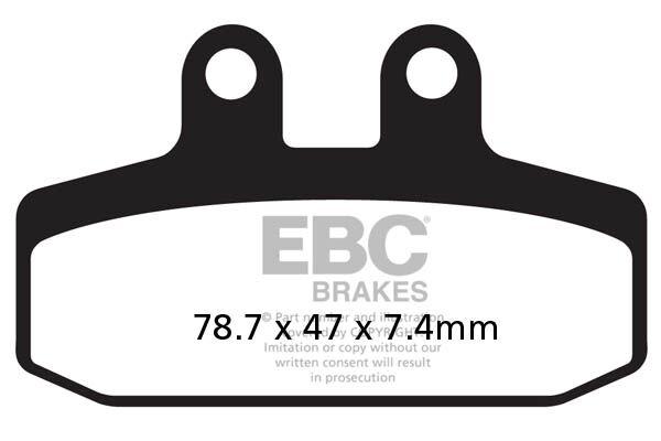 SFAC256 - EBC SFAC Carbon Series Scooter Brake Pads For Aprilia Atlantic 500 2002-2004 Front