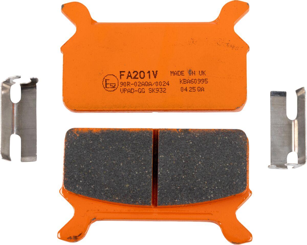 FA201V - EBC Vee Series Semi-Sintered Brake Pads For Harley Davidson FLHR 1340 Road King 1994-1998 Rear