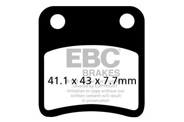 SFAC257 - EBC SFAC Carbon Series Scooter Brake Pads For Daelim Bonita 50 2011-2012 Front