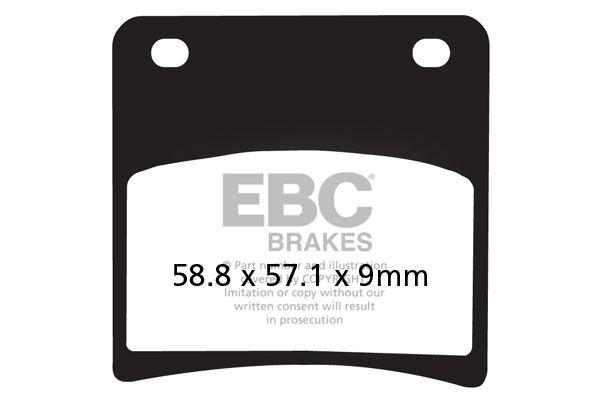 FA146V - EBC Vee Semi-Sintered Brake Pads For Suzuki GSX1100 F 1988-1994 Front