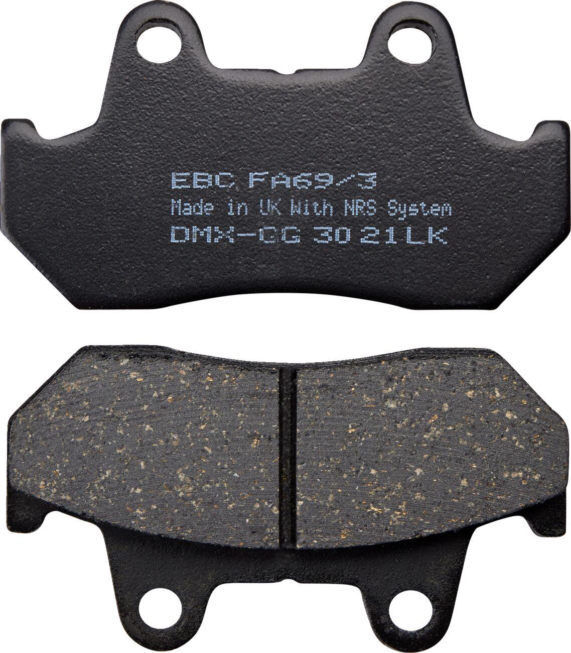 FA069/3 - EBC Organic Base "FA" Brake Pads For Honda CB 1100 R 1981-1983 Rear