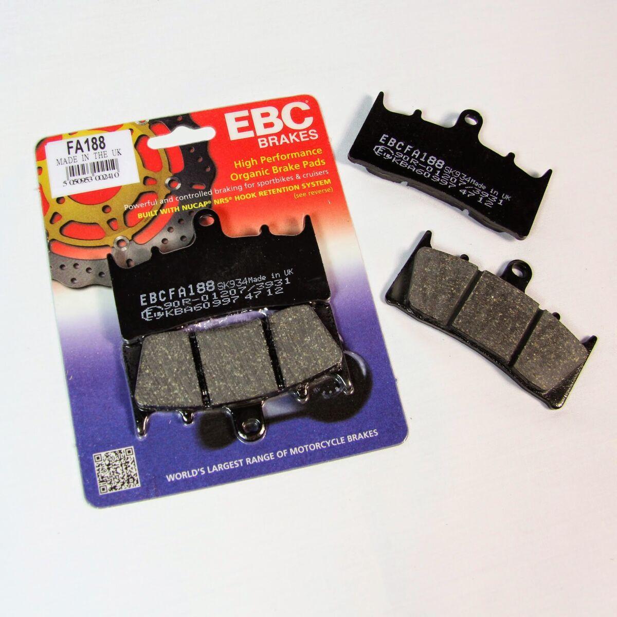 FA654 - EBC FA Series Organic Brake Pads For HM Moto CRE 50 Six Comp 2012 Front