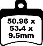 SFA298 - EBC SFA Series Organic Scooter Brake Pads For Aprilia Atlantic 125 2003-2008 Rear