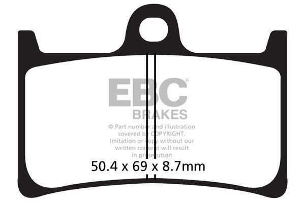 SFA252 - EBC SFA Series Organic Scooter Brake Pads For Yamaha XP 500 T-Max 2008-2011 Front