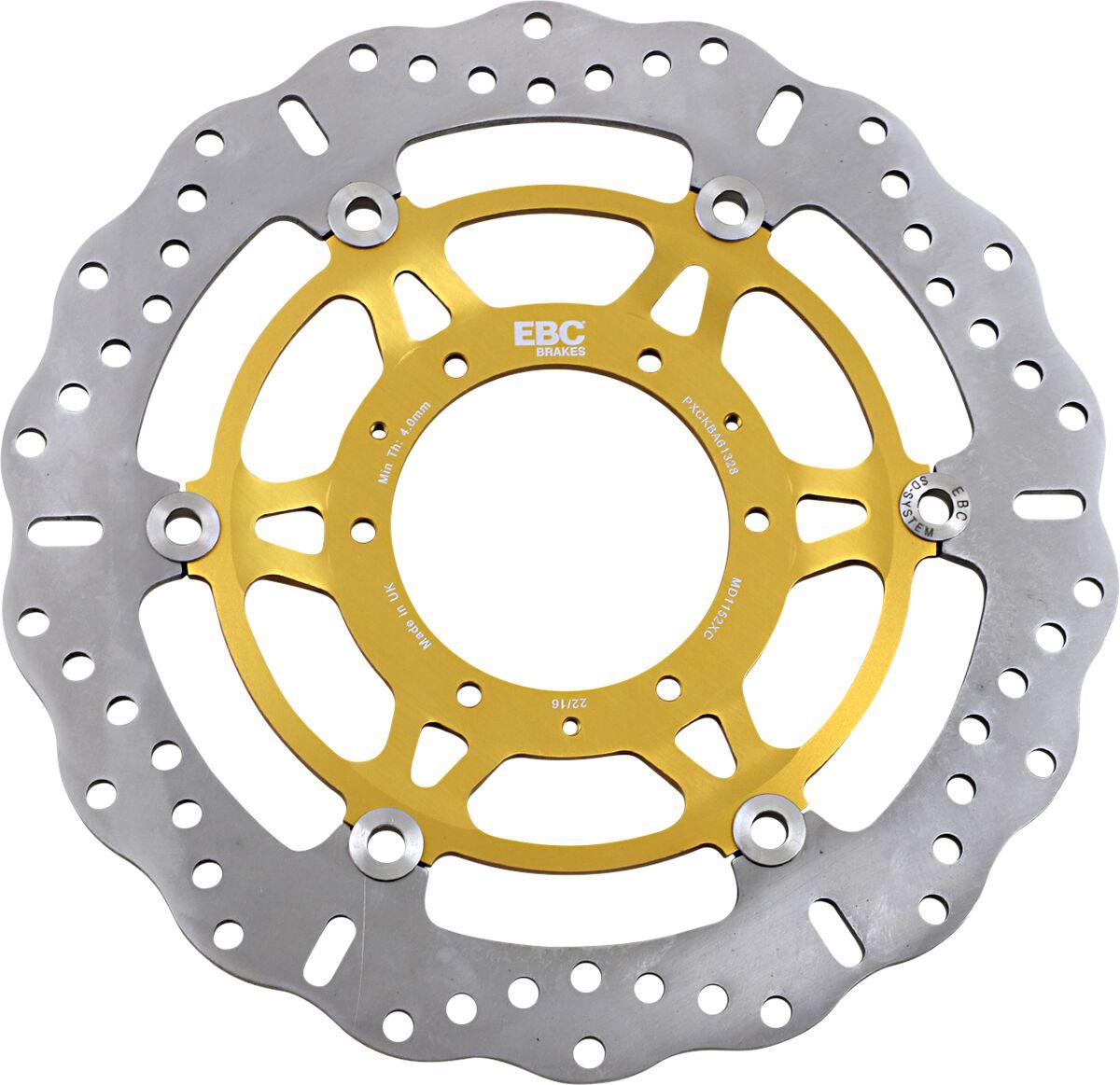 Ebc Gold/Silver Md1152xc - Pro-Lite Xc Contour Wave Brake Disc For Honda Cb1000r 2008-2017 Front