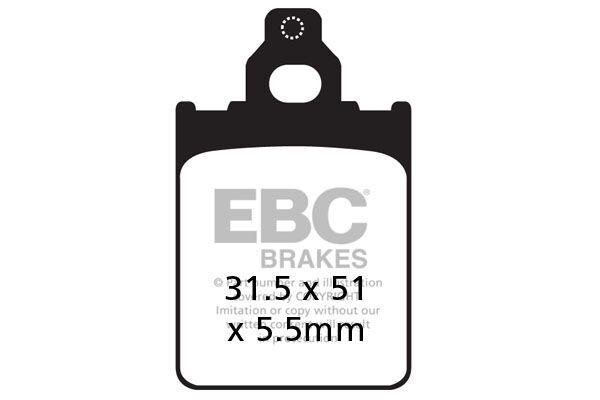 SFAC186 - EBC SFAC Carbon Series Scooter Brake Pads For Vespa PX 125 2011-2017 Front Right