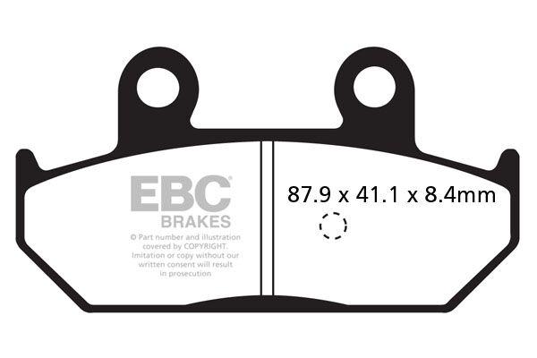 SFAC412 - EBC SFAC Carbon Series Scooter Brake Pads For Suzuki AN 400 Burgman 2007-2009 Rear